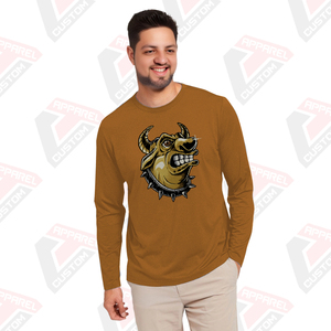 Heritage Men's Long Sleeve Cotton Jersey T-Shirt Eco-Friendly Summer Comfort Appliques Available Denim Batik Corduroy Styles - Product Image 1