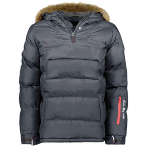 Parka d'hiver à capuche en fourrure avec fermeture éclair personnalisée pour hommes Indemand Outerwear Elastic Cuff Jacket With Customize Jacket - Product Image 5