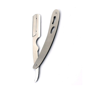 Rasoir de barbier à usage droit de sécurité en acier inoxydable professionnel rasoir de rasage pour le visage rasoir de barbier professionnel en acier inoxydable - Product Image 5