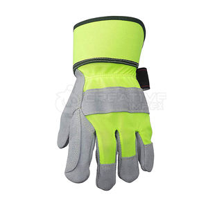 ถุงมือทำงานผ้าโพลีเอสเตอร์สำหรับผู้ชายถุงมือหนังระบายอากาศได้ดีมีความปลอดภัยสำหรับกลางแจ้งมีโลโก้ตามสั่ง - Product Image 2