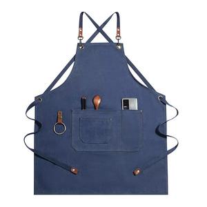 Delantal de Cocina de Lona con Tirantes Cruzados y Logotipo Personalizado para Hombres y Mujeres con Tirantes Ajustables - Product Image 5