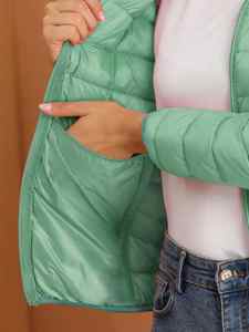 Haute qualité femmes hiver mode chaud à capuche léger à manches longues vers le bas compressible doudoune - Product Image 6