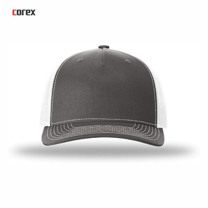 Gorra Trucker Personalizada de Malla, 5 Paneles, Ajustable, Transpirable, Impermeable, Informal, Gris con Blanco en Contraste, Unisex, para Adultos, Pesca - Product Image 2
