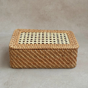 Hand-woven <b>rattan</b> <b>storage</b> <b>box</b> Handmade <b>Storage</b> <b>Box</b> Eco-Friendly Natural Home and Home Decor Wholesale from Vietnam - Product Image 1