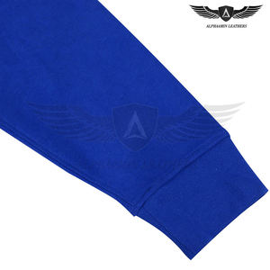Mode de qualité supérieure personnalisée meilleur matériel Chenille broderie Logo couleur bleue polyester respirant sweats à capuche en coton - Product Image 5