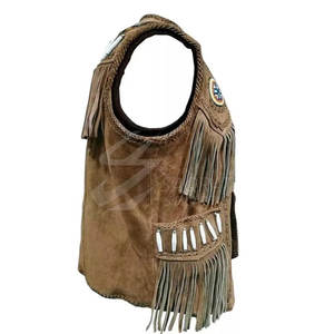 2025 último diseño transpirable Chaleco de cuero de vaquero buena calidad personalizado más vendido Chaleco de invierno al por mayor - Product Image 3