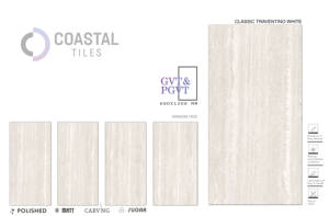 CLASSIC TRAVERTINO WHITE Carrelages de sol en porcelaine polie Finition brillante moderne Salle de bain haut de gamme Villa Chambres Firebrick Antidérapant - Product Image 2