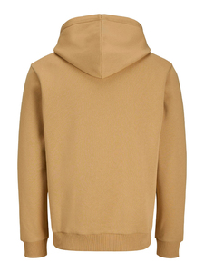 Sudadera con capucha caqui para hombre, Jersey transpirable informal con bolsillo frontal de ajuste Regular, puños acanalados, 100% algodón, teñido liso, Invierno - Product Image 6