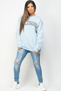 Streetwear uni teint femmes sweat-shirt surdimensionné 100% coton matériel col rond personnalisé Logo impression solide OEM Service - Product Image 4