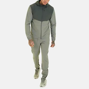 Ensemble de survêtement décontracté à capuche pour femme, grande taille, écologique, 100 % coton, veste de sport, jogging, demi-zip, séchage rapide - Product Image 3