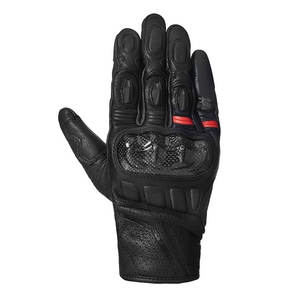 Guantes de Motocross Unisex de Cuero Genuino, Transpirables, con Correa de Muñeca Ajustable y Cierre de Gancho y Bucle, para Deportes - Product Image 2