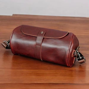 Sac à bandoulière en cuir multicolore Boston Bag Ladies Handbag Purse For Women Cylindrical Makeup Bag LCYB-0056 - Product Image 1