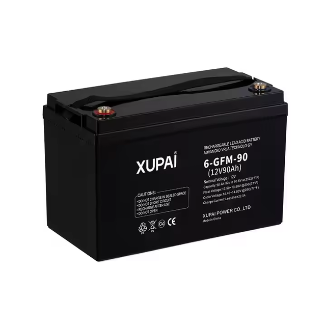 XUPAI Enterprise-Grade 12 V 90ah VRLA Sealed GFM AGM Battery for UPS and Energy Storage