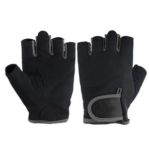 Gants de fitness en cuir avec logo personnalisé, dos en maille respirante, gants de musculation pour la salle de sport - Product Image 3