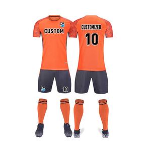 Camisetas de fútbol para hombres sublimadas personalizadas, kits de fútbol juvenil, conjunto completo de fútbol, servicio OEM, ropa deportiva personalizada al por mayor - Product Image 4
