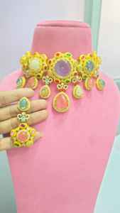 Collar de Primera Calidad con Hermosos Aretes, Último Diseño, Perfecto para Bodas, Eventos Festivos, Fiestas - Product Image 5