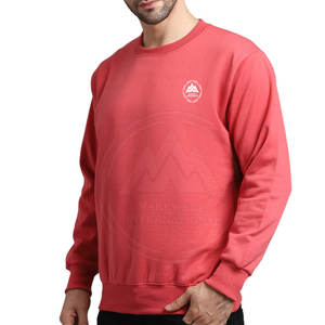 Sweatshirts d'hiver pour hommes OEM à la mode pour l'extérieur Nouveau design Motif solide Polyester/coton teint en toile Prix bon marché - Product Image 5