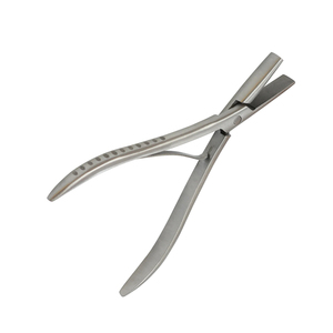 Alicates de extensión de cabello de acero inoxidable para microcuentas de anillo Alicates removedores de tubos para uso con extensiones de cabello humano Remy Tape-In - Product Image 2