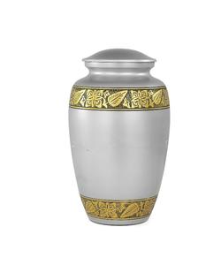 Urnes de crémation en métal en aluminium pour cendres et restes mortels | Belles urnes faites à la main pour humains et animaux de compagnie (gris crayon) - Product Image 2