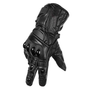 Demandé anti-dérapant forte adhérence doigt complet en cuir véritable moto gants imperméables meilleure vente gants de moto - Product Image 2