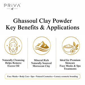 Arcilla Ghassoul Pura a Granel, Arcilla Volcánica Marroquí Orgánica, Stevensita Blanca, Roja y Verde, Certificación Ecocert, Venta al por Mayor, Grado Cosmético y Spa - Product Image 3
