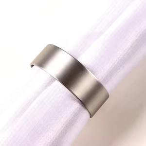 Silver Brass Star Fish Nickel Platted Embossed Handmade Napkin <b>Rings</b> - Product Image 2
