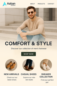 Shoes <strong>Online</strong> Store Website Development Trusted Web Experts Delivering Affordable and Creative Ecommerce website <strong>Platforms</strong> - Product Image 3