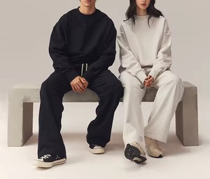 Wholesale Custom Design 100% Cotton Oversized Crewneck Sweatshirt <b>Men's</b> Oversized Sweatshirts OEM Blank Crewneck Sweatshirt - Product Image 3