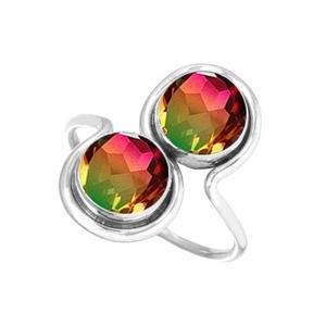 Anillo de cuarzo turmalina natural, anillo de banda de diseñador hecho a mano de Plata de Ley 925, regalo para mujer - Product Image 3