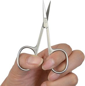 Tijeras para Uñas, Tijeras para Cutículas de Acero Inoxidable, Tijeras de Belleza Rectas para Vello Facial, Eliminación de Cutículas de Uñas - Product Image 6