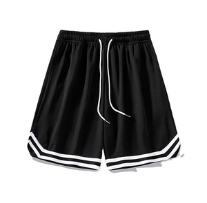 Pantalones cortos deportivos de verano para hombre, informales, sueltos, transpirables, de seda helada, de secado rápido, cinco puntos, elásticos, nuevos, de baloncesto sólido medio, deportes en pareja - Product Image 5