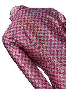 Camisa de espectáculo occidental de vaquera hecha a mano en Océano de tela elástica - Product Image 4