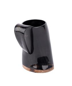 Chope à bière moderne en corne de buffle américaine avec couvercle anti-fuite, compatible lave-vaisselle, pour fêtes, écologique, pour café et boissons - Product Image 5
