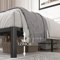 Cadre de lit en métal réglable OEM pleine taille avec rangement et revêtement en polyester pour mobilier de chambre moderne – Fabrication vietnamienne