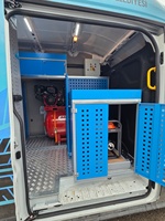 Système d'étagères modulaires contemporaines en aluminium DETAY OEM pour fourgonnette, 12 tiroirs, revêtement électrostatique, rangement pour véhicule commercial, ignifuge