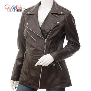 Veste en cuir d'hiver en peau de mouton pour femmes sur eBay Type de traitement tricoté respirant - Product Image 1