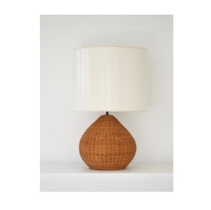 Handmade Customized Design Farmhouse Style Rattan Cane Desk Lamp with Warm White LED <b>Decorative</b> <b>Lighting</b> and Creative Design - Product Image 1