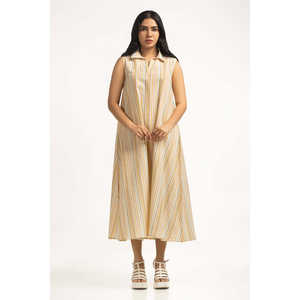 เดรสทรงปกติสำหรับผู้หญิง แบบไม่มีสายรัดไหล่ ดีไซน์หรูหรา เหมาะสำหรับงานปาร์ตี้/ใส่ทำงาน สไตล์ลำลอง ระบายอากาศได้ดี สีพื้น รุ่น WM-DRS-SS24-121 ไซส์ XL - Product Image 5