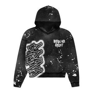 custom plain unisex hoodie oversized drop shoulder pullover fleece hooded sweatshirt winter <b>warm</b> casual street wear top <b>jumper</b> - Product Image 3