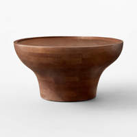 Nouvelle Collection Organique Sculptura Table Basse Portable Pliable Moderne en Bois Massif Meubles de Maison