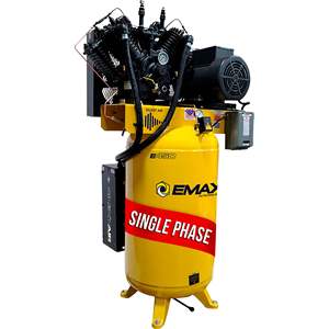 Compresseur d'air vertical silencieux série Industrial Plus 80 gallons 1 PH 10 HP, corps en acier, garantie 3 ans, outils pneumatiques métalliques - Product Image 6