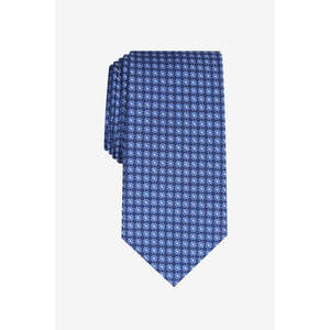 Cravatta da Uomo Club Room Taglia Unica, Blu Tulipano, Design Floreale Jacquard, Stile Casual Classico, in Lana, Seta e Poliestere, Confezione Regalo - Product Image 1