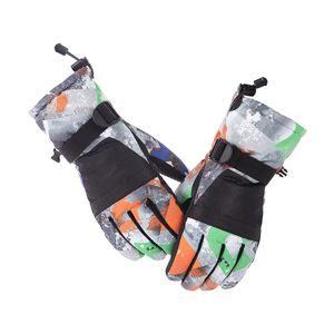Fournisseur direct d'usine gants de snowboard meilleure qualité en cuir de chèvre coupe-vent imperméable personnaliser la conception gants de ski chauds - Product Image 1