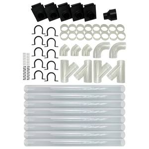 89-Piece 4" Clear Pipe Reusable Manual Dust Collection Kit-Complete Small Shop & Garage Dust <b>Management</b> System - Product Image 2