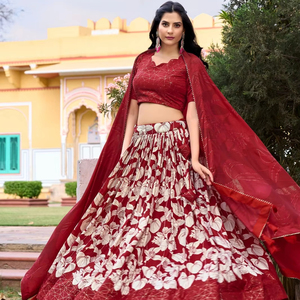 Dernier costume de mariage traditionnel indien brodé Meilleur prix Robe pour mariage et fêtes Festivals Qualité d'exportation en 2025 - Product Image 1