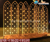 Panneaux Métalliques Décoratifs Thème Marocain pour Mur de Bougies de Nuit Sangeet – Magnifiques Panneaux Métalliques pour Mur de Bougies de Nuit Sangeet, Spécial Réception, Scène, Royaume-Uni