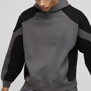 Chándal de Jersey para hombre de algodón OEM 100%, conjunto de 2 piezas con logotipo serigrafiado personalizado de peso pesado 480GSM cómodo para hombre - Product Image 3