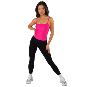 Basics Cami Tank Top sans couture léger et extensible pour femme, idéal pour la gym et les superpositions, coupe confortable, rose Bloom - Product Image 4