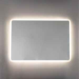 Éclairage LED intégré, miroir à bords sablés 100x70 - Product Image 1