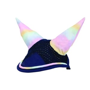 Voile anti-mouches pour cheval en maille de haute qualité, design personnalisé, bonnet d'oreille, produit d'équitation avec couleur personnalisée - Product Image 4